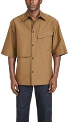 3 1 Phillip Lim Short Sleeve Oversized Uniform Shirt