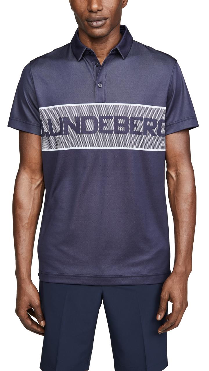 J Lindeberg Jacquard Polo