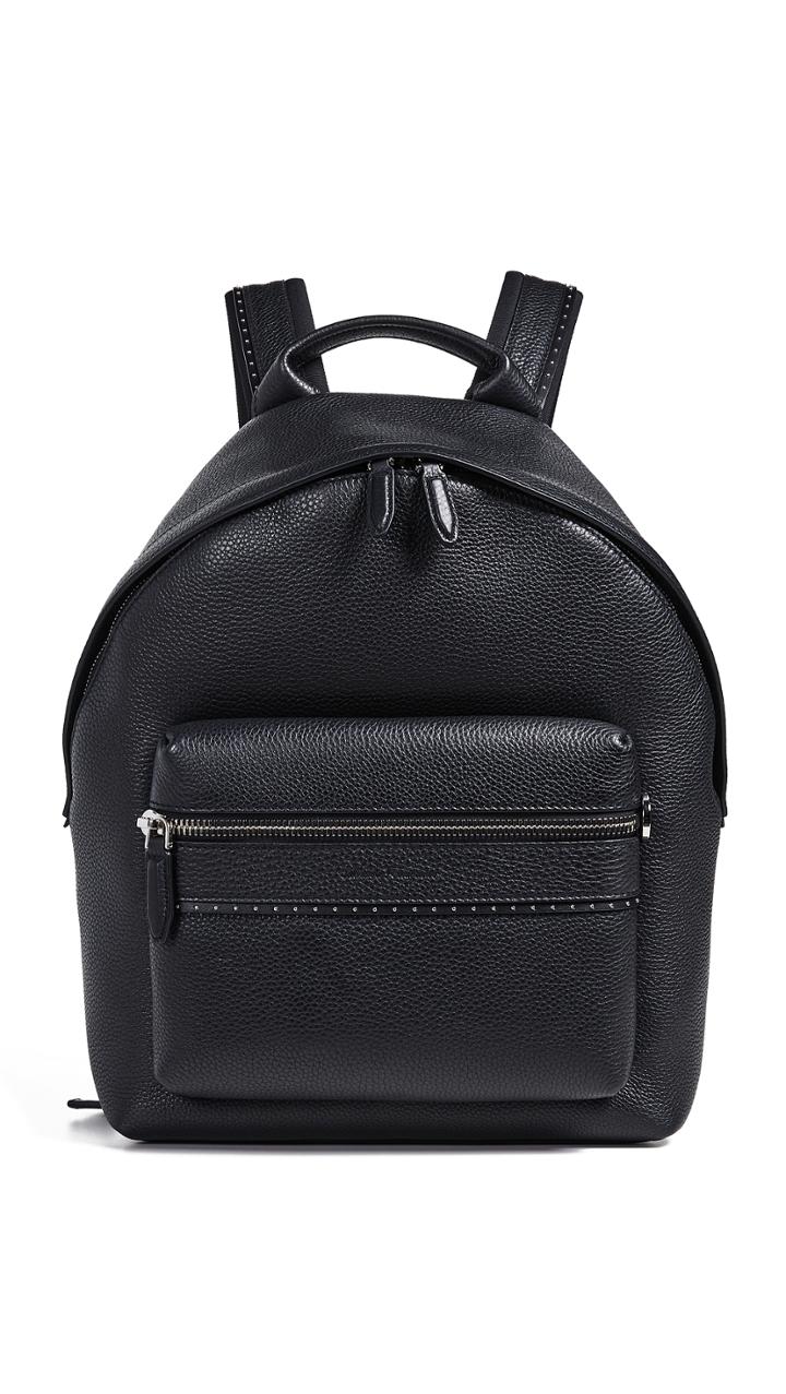 Salvatore Ferragamo Firenze Studded Leather Backpack
