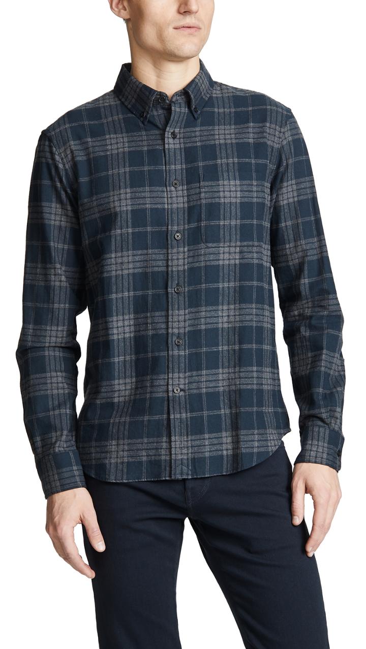 Club Monaco Flannel Check Shirt