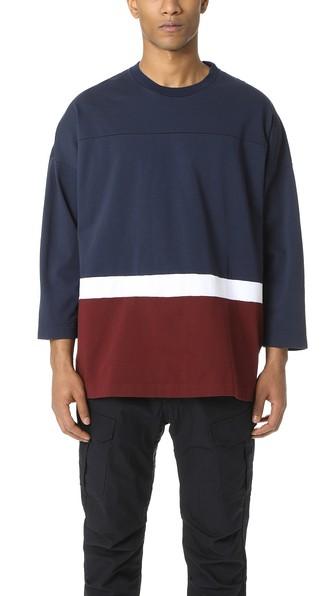 White Mountaineering Big Silhouette Contrast Tee