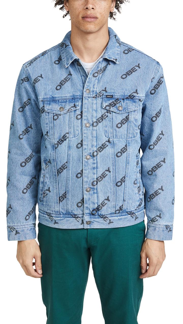 Obey Dynamite Sherpa Lined Denim Jacket