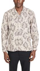 Gitman Vintage Polar Snake Print Shirt Jacket