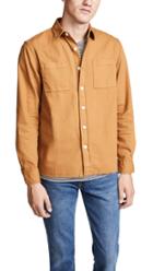 Saturdays Nyc Nolan Washed Denim Long Sleeve Shirt
