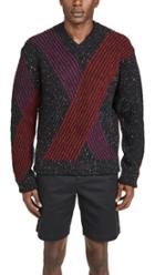 Lemaire V Neck Jacquard Sweater