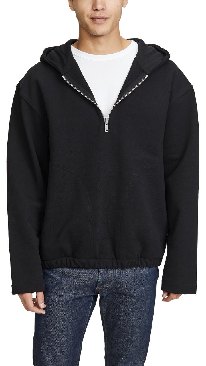 Lemaire Hooded Zipped Sweatshirt