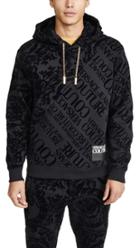 Versace Jeans Couture Flocked Paisley Pullover Hoodie