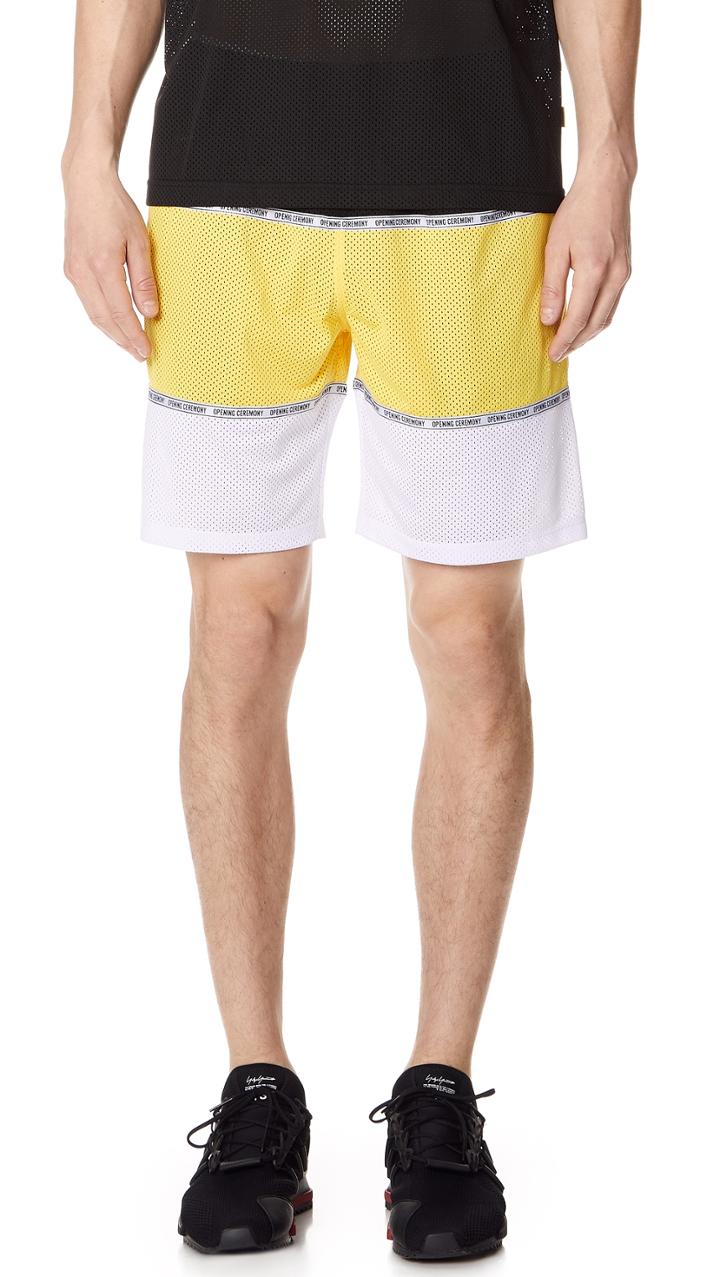 Opening Ceremony Colorblock Mesh Shorts
