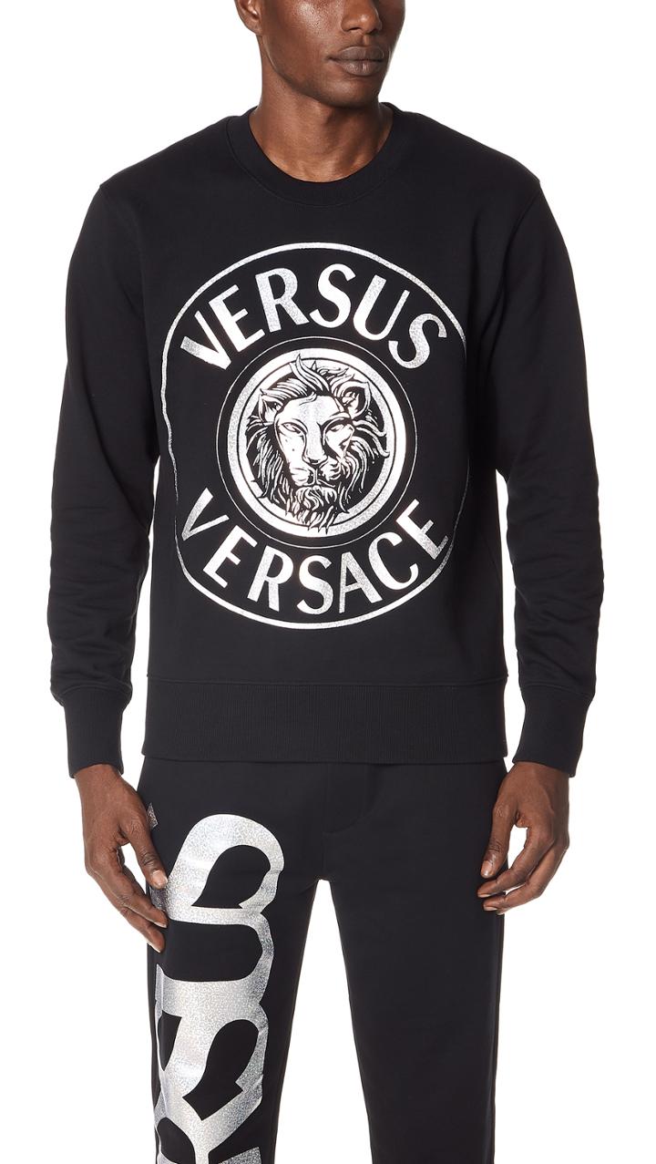 Versus Lion Logo Pullover Sweatshirt