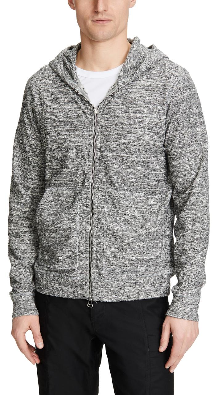 Wings Horns Loop Knit Zip Hoodie