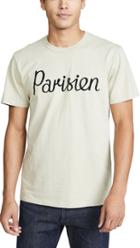 Maison Kitsune Short Sleeve T Shirt With Parisien Print