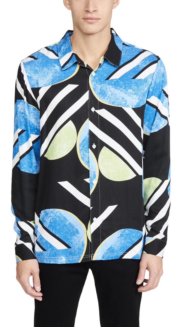 Native Youth Kandinsky Allover Print Shirt