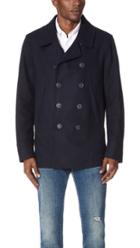 Woolrich John Rich Bros Light Melton Peacoat