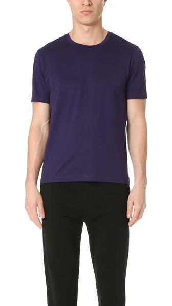 Z Zegna Mercerized Cotton Crew Neck Tee