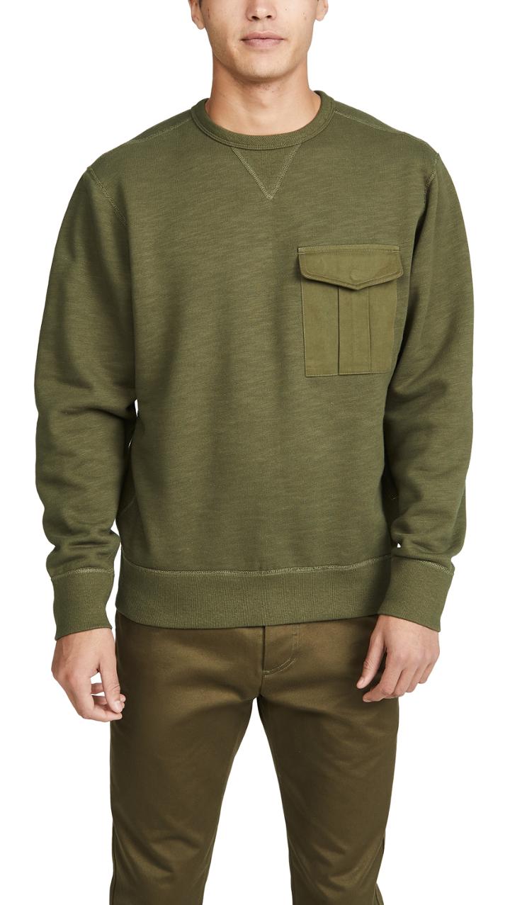 Rag Bone Long Sleeve Airington Crew Neck