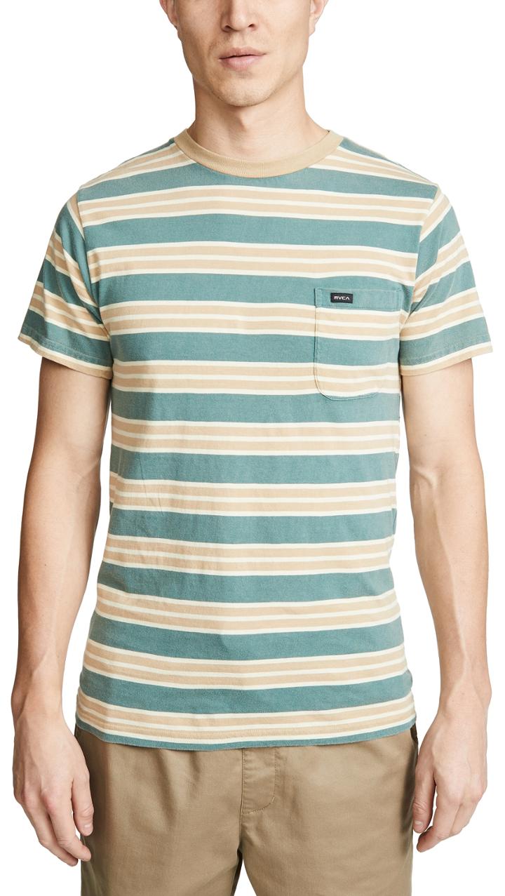 Rvca Lucas Stripe Tee