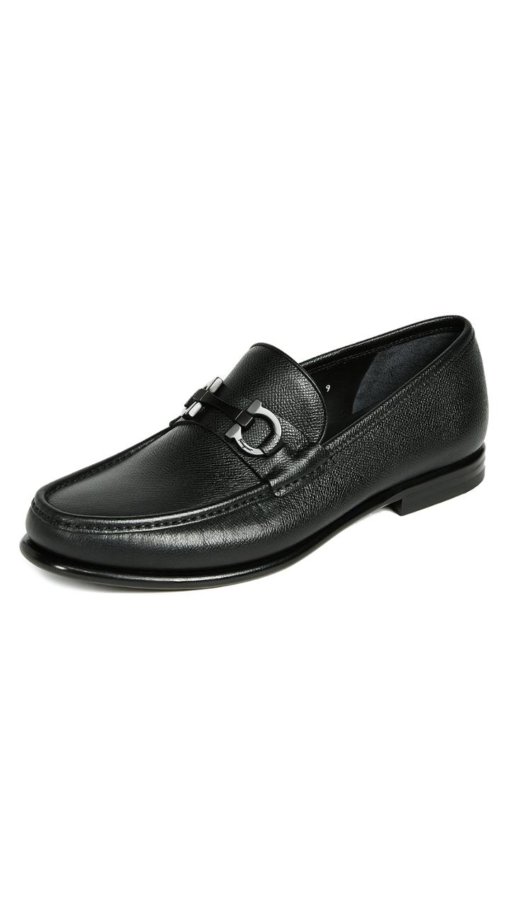 Salvatore Ferragamo Crown Bit Loafers