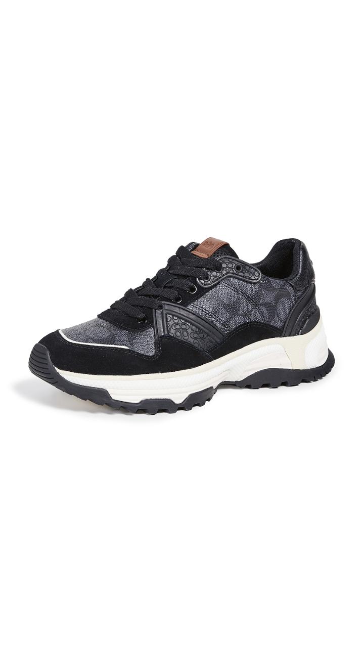 Coach New York Sig C Coated Canvas Sneakers