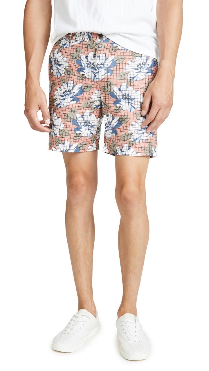 Club Monaco Baxter Hatch Floral Print Shorts
