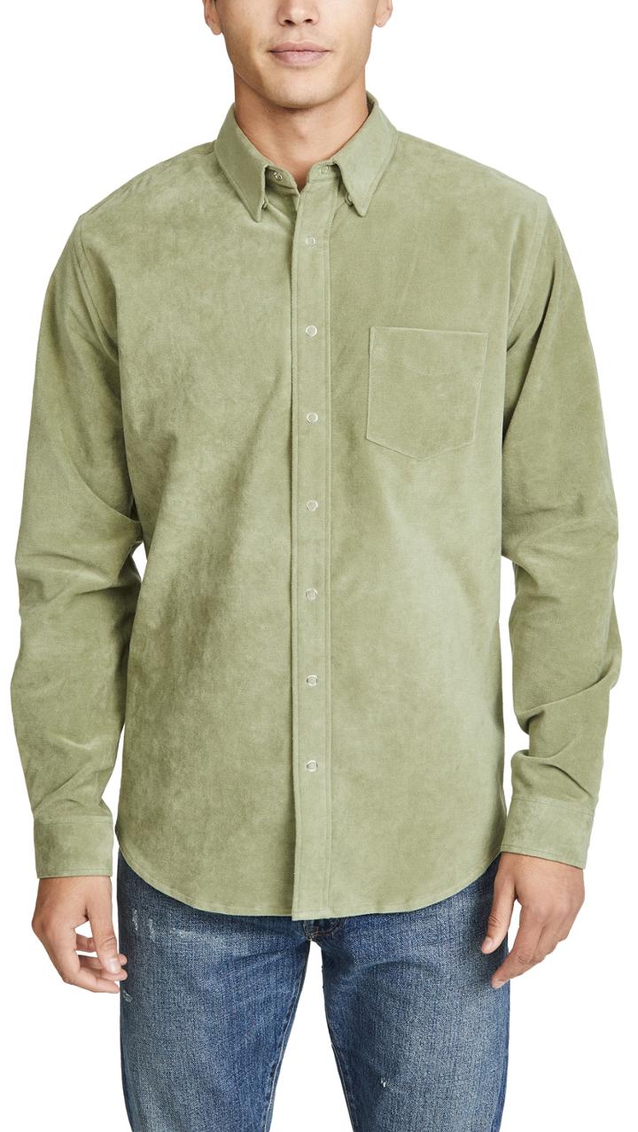 Schnayderman S Moleskin Button Under Shirt