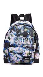 Msgm X Eastpak Backpack Printed Flower