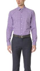 Culturata Point Collar Gingham Shirt