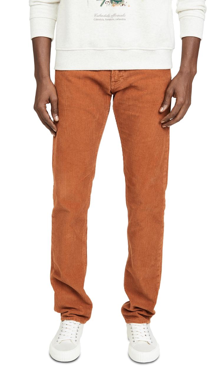 President S Icarus Cut Hem Corduroy Trousers