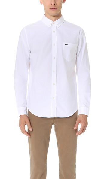 Lacoste Button Down Oxford Shirt