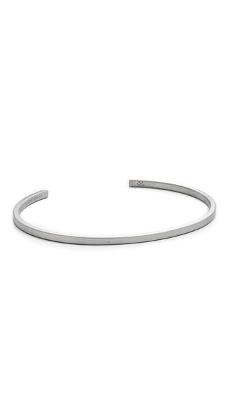 Le Gramme Le 7 Grammes Brushed Black Silver Cuff