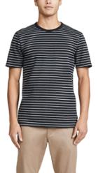 Frame Short Sleeve Yarn Dyed Ringer Tee
