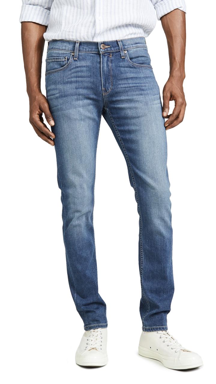 Paige Croft Skinny Jeans In Birch Wash