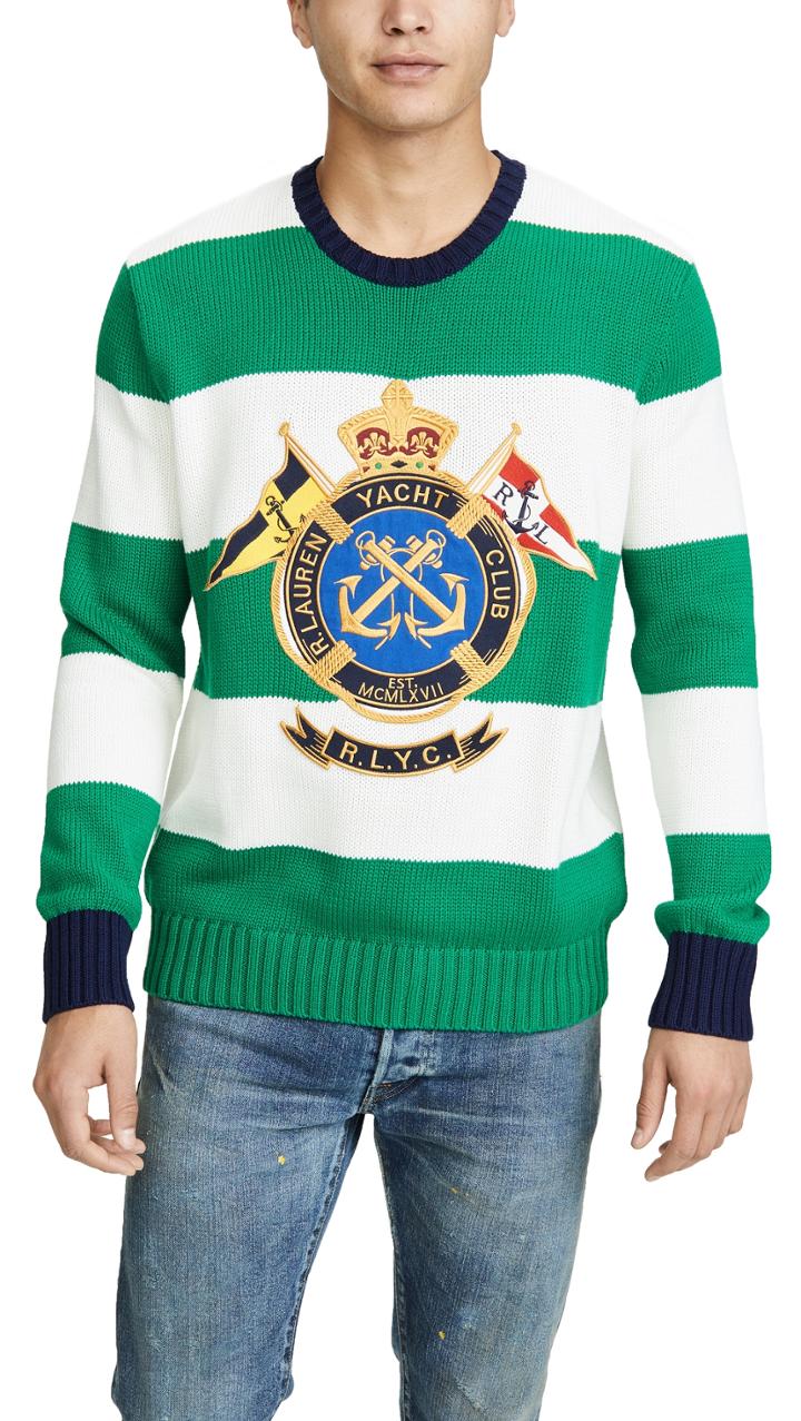 Polo Ralph Lauren Crest Stripe Sweater