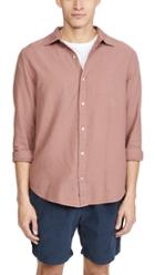 Save Khaki Long Sleeve Flannel Easy Shirt