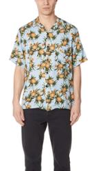 Portuguese Flannel Ananas Pineapple Short Sleeve Shirt