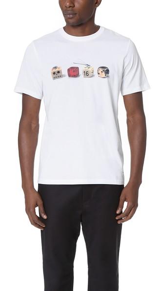 Ps By Paul Smith Regular Fit Tee With Dice Print