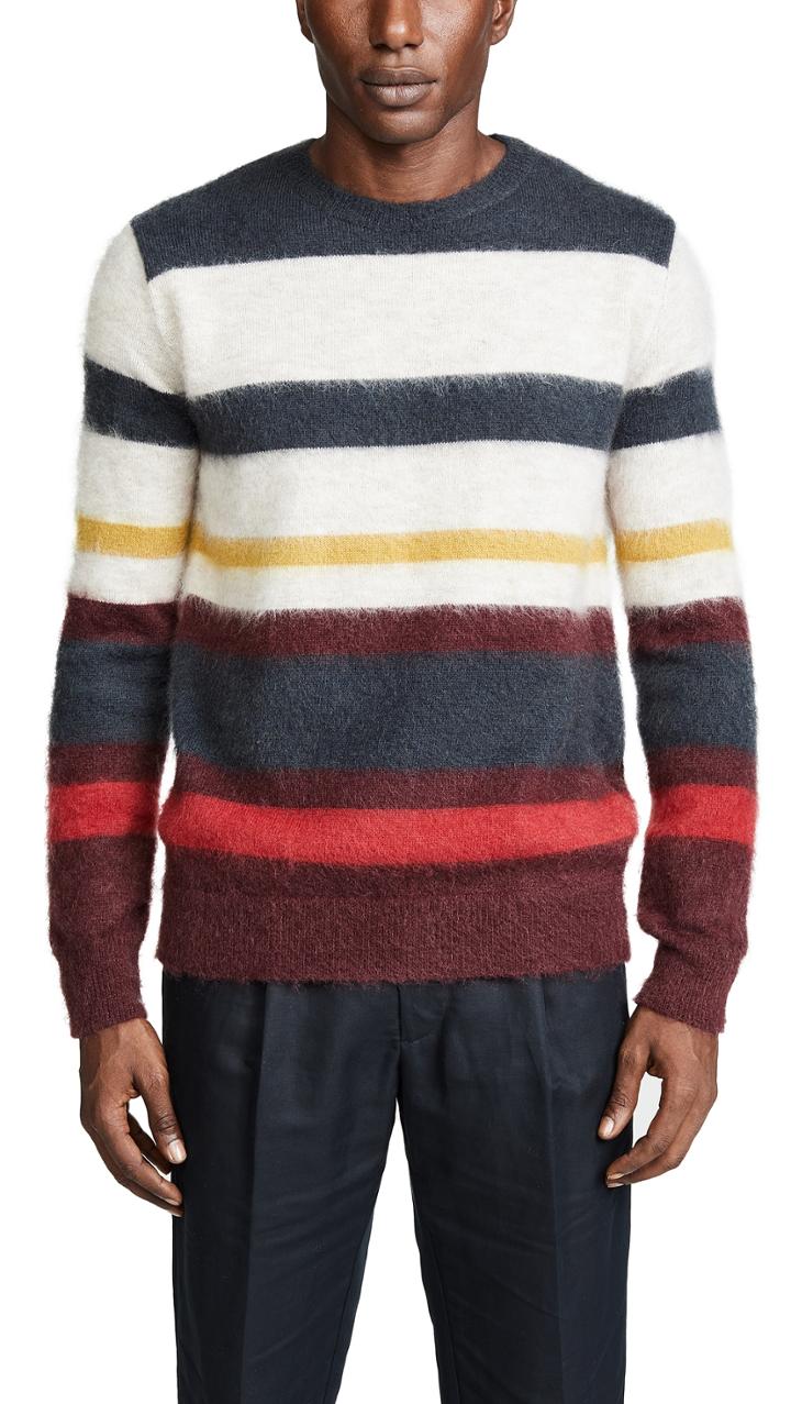 Maison Kitsune Stripes Mohair Pullover