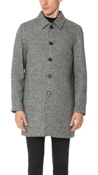 Club Monaco Tweed Car Coat