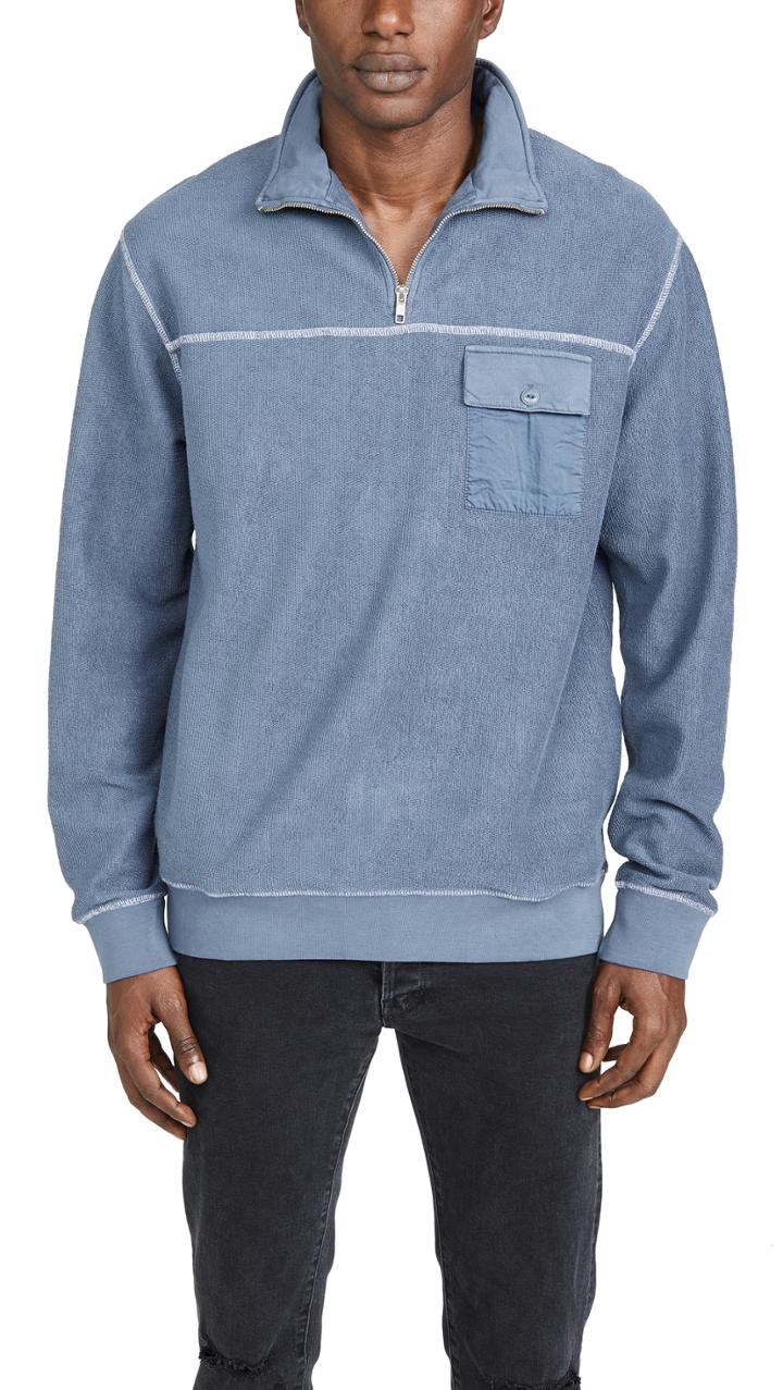 Tres Bien Half Zip Sweatshirt