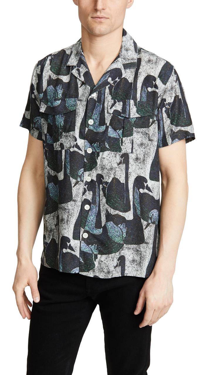 Schnayderman S Short Sleeve Notch Shirt