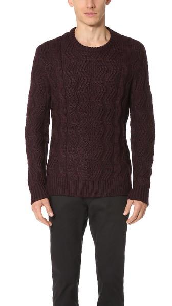 Club Monaco Alpaca Cable Sweater
