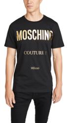 Moschino Gold Foil Logo Tee Shirt