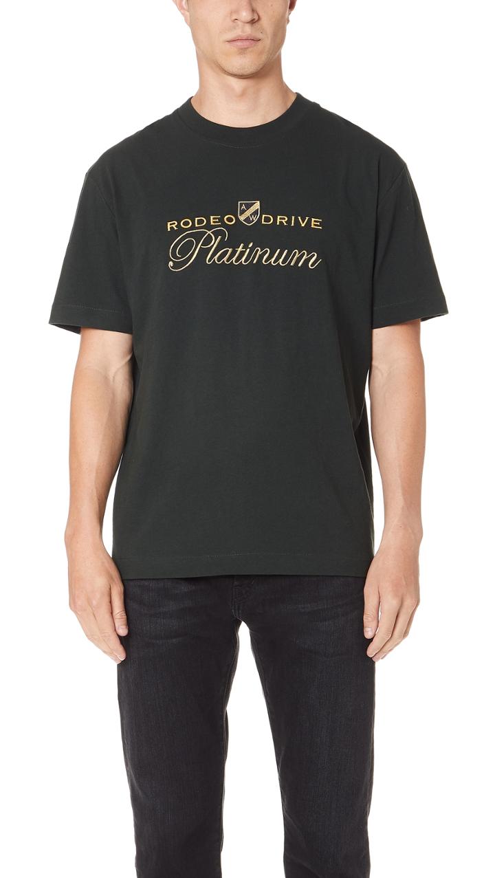 Alexander Wang Metallic Lettering Tee