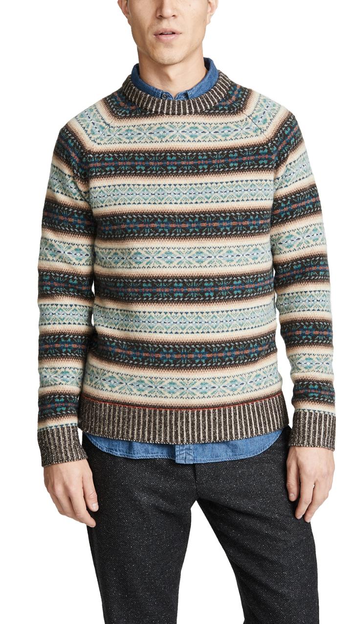 J Crew Classic Logan Fair Isle Sweater