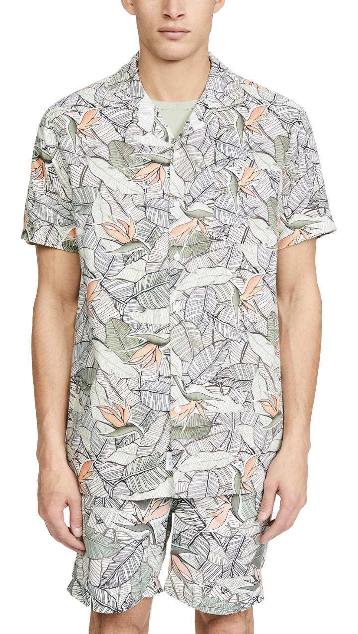 Onia Birds Of Paradise Short Sleeve Shirt