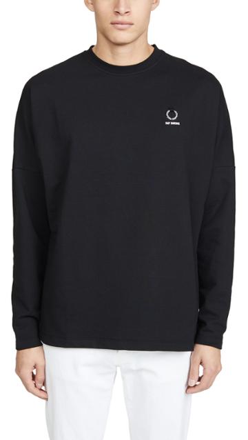 Fred Perry By Raf Simons Raf Simons Long Sleeve Print Tee Shirt