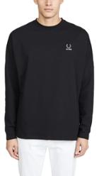 Fred Perry By Raf Simons Raf Simons Long Sleeve Print Tee Shirt