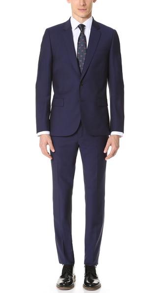 Ps By Paul Smith Mid Fit Wool Nested Suit