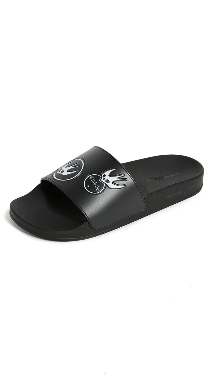 Mcq Alexander Mcqueen Swallow Slide Sandals