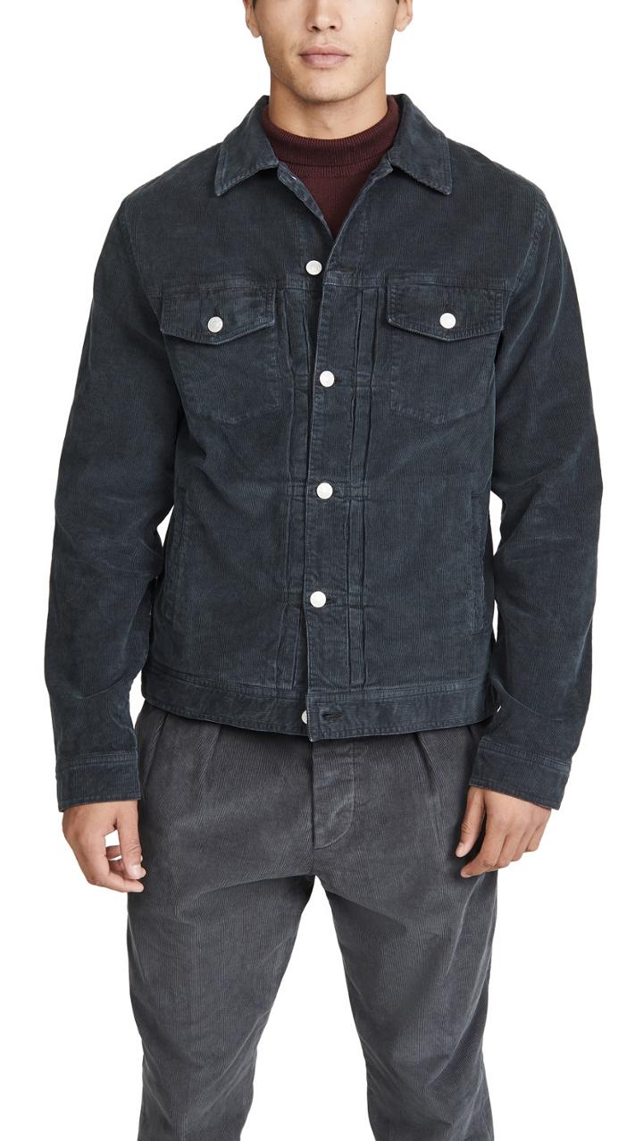 Officine Generale Liam Pigment Dyed Corduroy Jacket