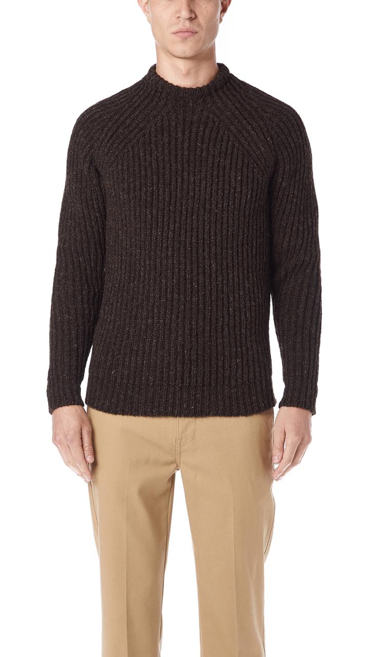 De Bonne Facture English Rib Crew Neck Sweater